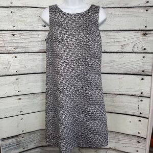 Worthington Small Black/White Geometric Print Dress